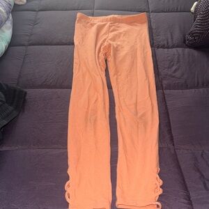 Peach Leggings with Side Details